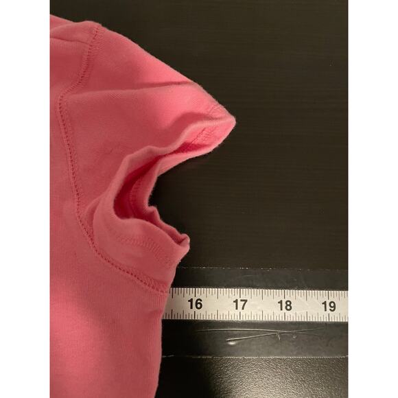 Vintage GAP Juniors Baby Tee XXL Pink Butterfly Embroidered Stretch Cropped 2003 - Picture 6 of 8